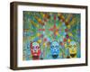 Kaleidoscope Dreamers-Abstract Graffiti-Framed Giclee Print