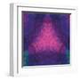 Kaleidoscope Geometric Dark Pattern-shumo4ka-Framed Art Print