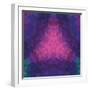 Kaleidoscope Geometric Dark Pattern-shumo4ka-Framed Art Print