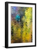 Kaleidoscope Geometric Pattern-H2Oshka-Framed Art Print