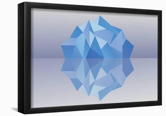 Kaleidoscope Iceberg-null-Framed Poster