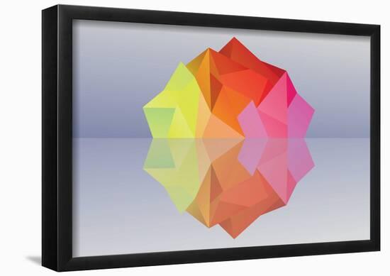 Kaleidoscope Iceberg-null-Framed Poster