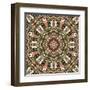 Kaleidoscope Pattern-natbasil-Framed Art Print