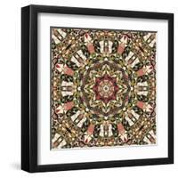 Kaleidoscope Pattern-natbasil-Framed Art Print