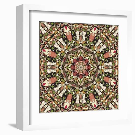 Kaleidoscope Pattern-natbasil-Framed Art Print