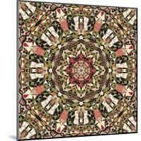 Kaleidoscope Pattern-natbasil-Mounted Art Print