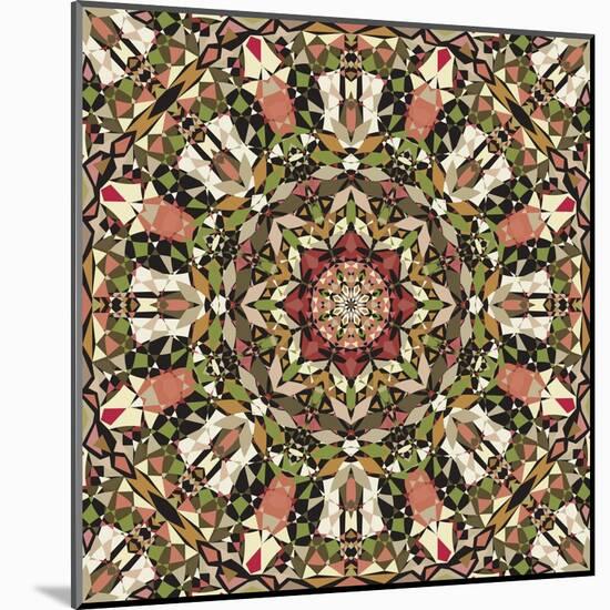 Kaleidoscope Pattern-natbasil-Mounted Art Print