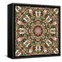 Kaleidoscope Pattern-natbasil-Framed Stretched Canvas