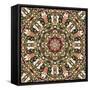 Kaleidoscope Pattern-natbasil-Framed Stretched Canvas