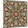 Kaleidoscope Pattern-natbasil-Mounted Art Print