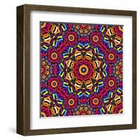 Kaleidoscope Pattern-natbasil-Framed Art Print