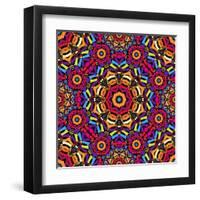 Kaleidoscope Pattern-natbasil-Framed Art Print