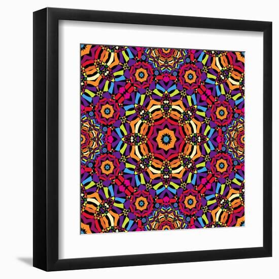 Kaleidoscope Pattern-natbasil-Framed Art Print