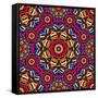 Kaleidoscope Pattern-natbasil-Framed Stretched Canvas