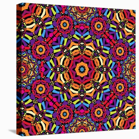 Kaleidoscope Pattern-natbasil-Stretched Canvas