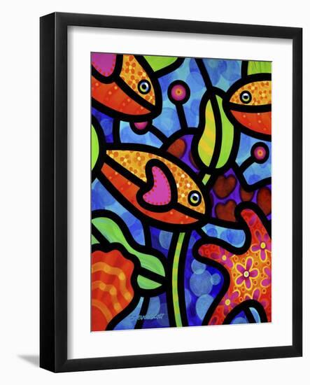 Kaleidoscope Reef-Steven Scott-Framed Giclee Print