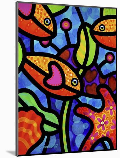 Kaleidoscope Reef-Steven Scott-Mounted Giclee Print