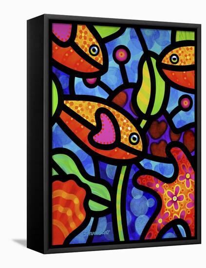 Kaleidoscope Reef-Steven Scott-Framed Stretched Canvas