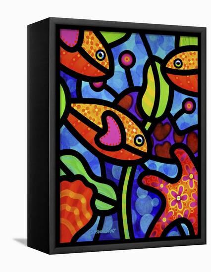 Kaleidoscope Reef-Steven Scott-Framed Stretched Canvas