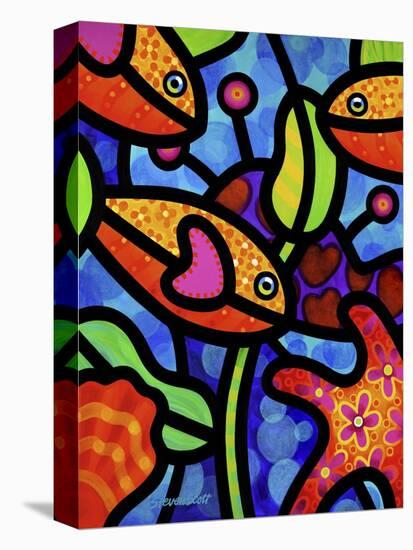 Kaleidoscope Reef-Steven Scott-Stretched Canvas