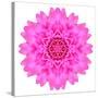 Kaleidoscopic Chrystanthemum Flower Mandala-tr3gi-Stretched Canvas