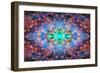 Kaleidoscopic image of Bubble tip anemone, Raja Ampat, West Papua, Indonesia-Georgette Douwma-Framed Photographic Print