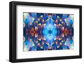 Kaleidoscopic image of Bubble tip anemone, Raja Ampat, West Papua, Indonesia-Georgette Douwma-Framed Photographic Print