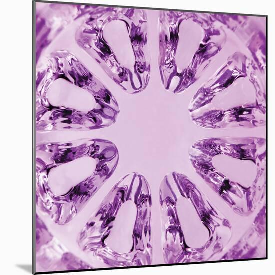 Kaleidoscopic Magenta Texture, Spherical Glass, Vertical Macro Closeup-Kasspri-Mounted Photographic Print