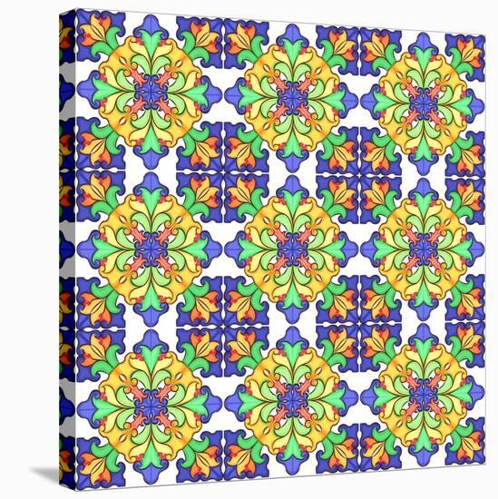 Kaleidoscopic Pattern-losik-Stretched Canvas