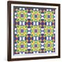 Kaleidoscopic Pattern-losik-Framed Art Print