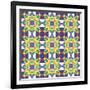 Kaleidoscopic Pattern-losik-Framed Art Print