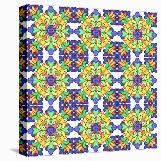 Kaleidoscopic Pattern-losik-Stretched Canvas
