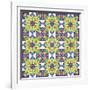 Kaleidoscopic Pattern-losik-Framed Art Print