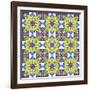 Kaleidoscopic Pattern-losik-Framed Art Print