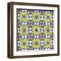 Kaleidoscopic Pattern-losik-Framed Art Print