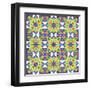 Kaleidoscopic Pattern-losik-Framed Art Print