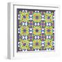 Kaleidoscopic Pattern-losik-Framed Art Print