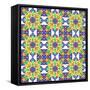 Kaleidoscopic Pattern-losik-Framed Stretched Canvas