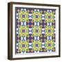 Kaleidoscopic Pattern-losik-Framed Art Print