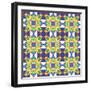 Kaleidoscopic Pattern-losik-Framed Art Print