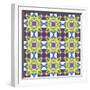 Kaleidoscopic Pattern-losik-Framed Art Print