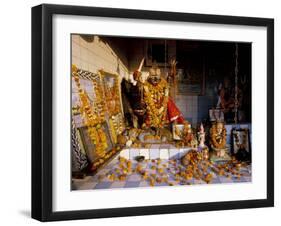 Kali, Hindu Goddess of Destruction, Totem, India-Alain Evrard-Framed Photographic Print