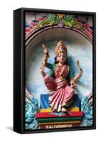 Kaliamman, the same deity as Sri Mariamman, the mother goddess, Mariamman Hindu Temple-Godong-Framed Stretched Canvas