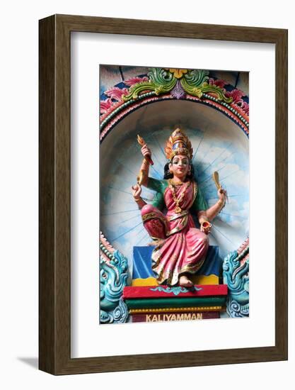 Kaliamman, the same deity as Sri Mariamman, the mother goddess, Mariamman Hindu Temple-Godong-Framed Photographic Print