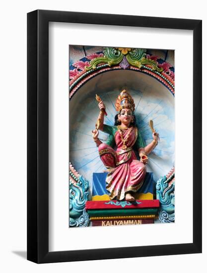 Kaliamman, the same deity as Sri Mariamman, the mother goddess, Mariamman Hindu Temple-Godong-Framed Photographic Print