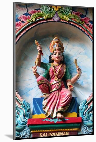 Kaliamman, the same deity as Sri Mariamman, the mother goddess, Mariamman Hindu Temple-Godong-Mounted Photographic Print