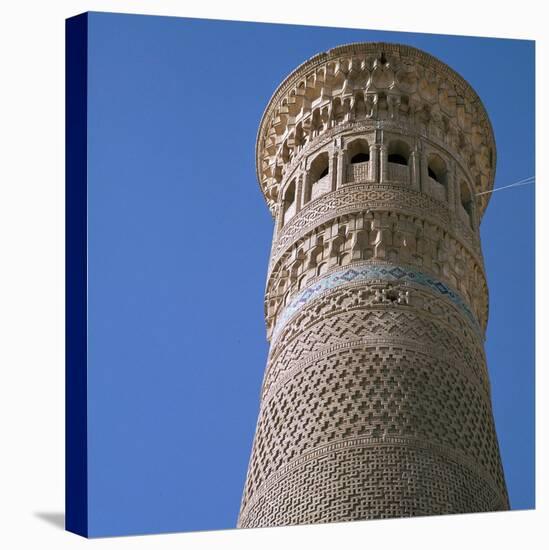 Kalian Minaret in Bukhara, 12th century. Artist: Unknown-Unknown-Stretched Canvas