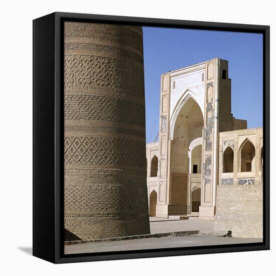 Kalian Mosque in Bukhara, 16th Century-CM Dixon-Framed Stretched Canvas