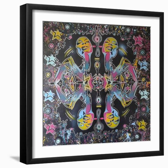 Kaliedescope Dreams-Abstract Graffiti-Framed Giclee Print