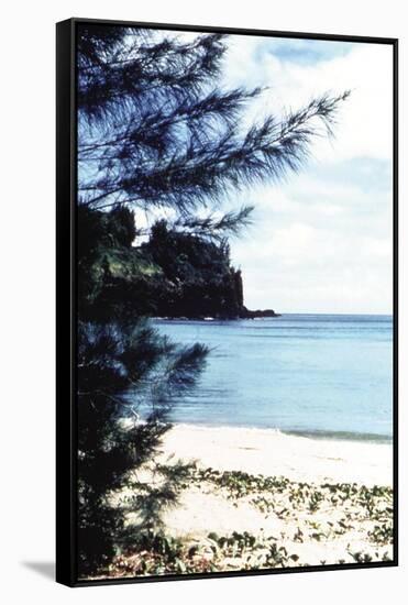 Kalihiwai Bay-James P. Mcvey-Framed Stretched Canvas